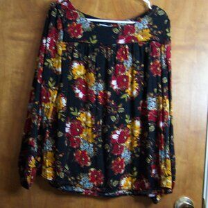 TIME and TRU Floral Blouse